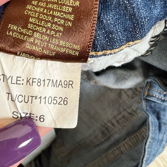 Kut from The Kloth Bardot Skinny Boyfriend Medium Wash Denim Jeans Size 6 - Picture 8 of 11